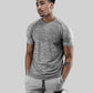 Men Warm High Elastic Compression Base Long Sleeve Shirt Alpha C Apparel Gray / M