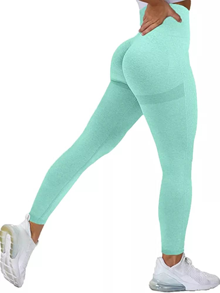 Women Seamless Workout Leggings High Waist Push Up Leggings Ladies Sexy Gym Legging Fashion Black Sports Leggings Alpha C Apparel Green / S