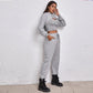 Gym Clothing Women Sportswear Jogging suit 3 Piece Set Sports womens sweat suits Track Suit hood sweatsuit Alpha C Apparel