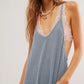 Gray Waffle Knit Spaghetti Strap Pocketed Jumpsuit Jumpsuits & Rompers Alpha C Apparel