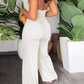 V-Pile Tie - Up Backless Casual Wide-Leg Jumpsuit
 HWUBKQ2MHQ Jumpsuits Alpha C Apparel