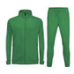 Running Sport Wear Long Sleeve Zipper Slim Fit Tracksuit for men Alpha C Apparel L / Green
