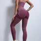 Women 2 Piece Gym Seamless leggings and Sports bra yoga set Alpha C Apparel L / No.8