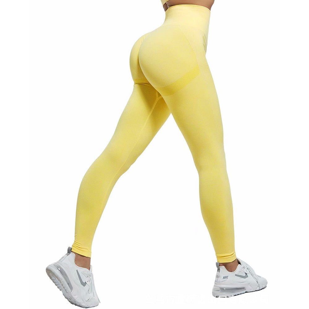 Fitness Running Yoga Pants leggings Alpha C Apparel 03 Tights Yellow / L