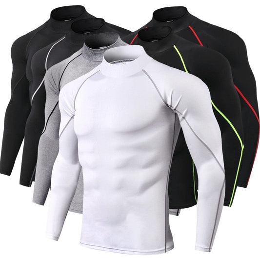 Alpha C Apparel Men Bodybuilding Sport T-shirt Quick Dry Long Sleeve Compression Top Gym Long sleeve shirts Alpha C Apparel