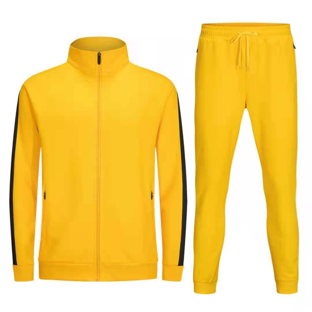 Running Sport Wear Long Sleeve Zipper Slim Fit Tracksuit for men Alpha C Apparel M / Dark yellow