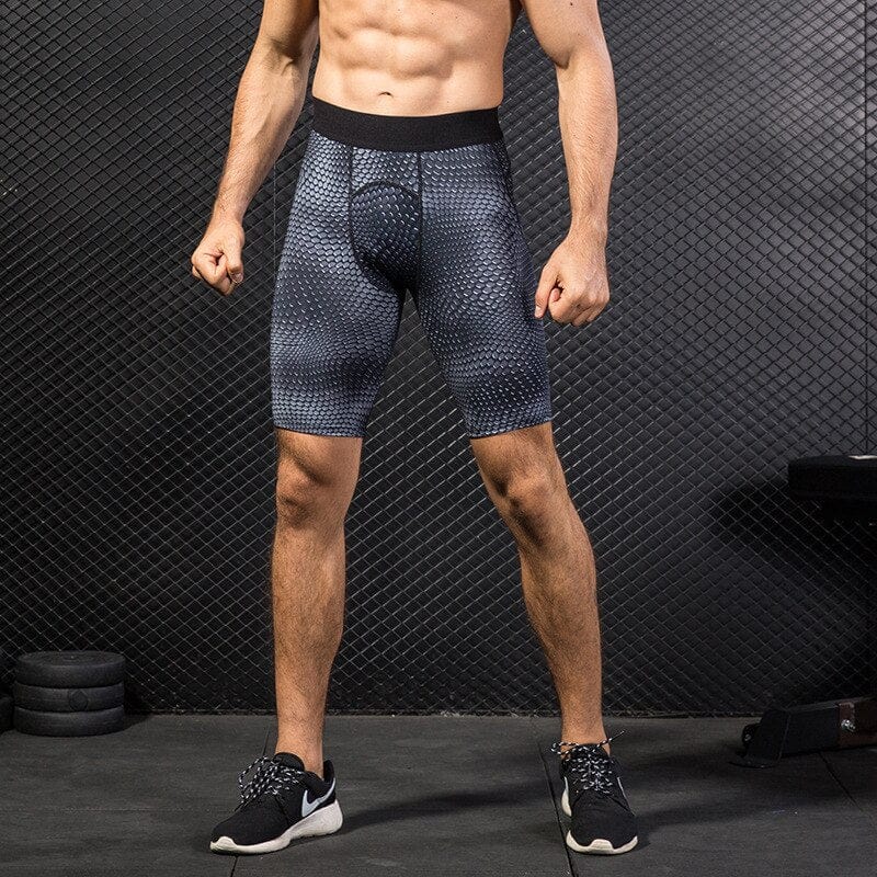 Men Quick Dry Gym Sport Compression Legging Crossfit Shorts Football Trousers Alpha C Apparel