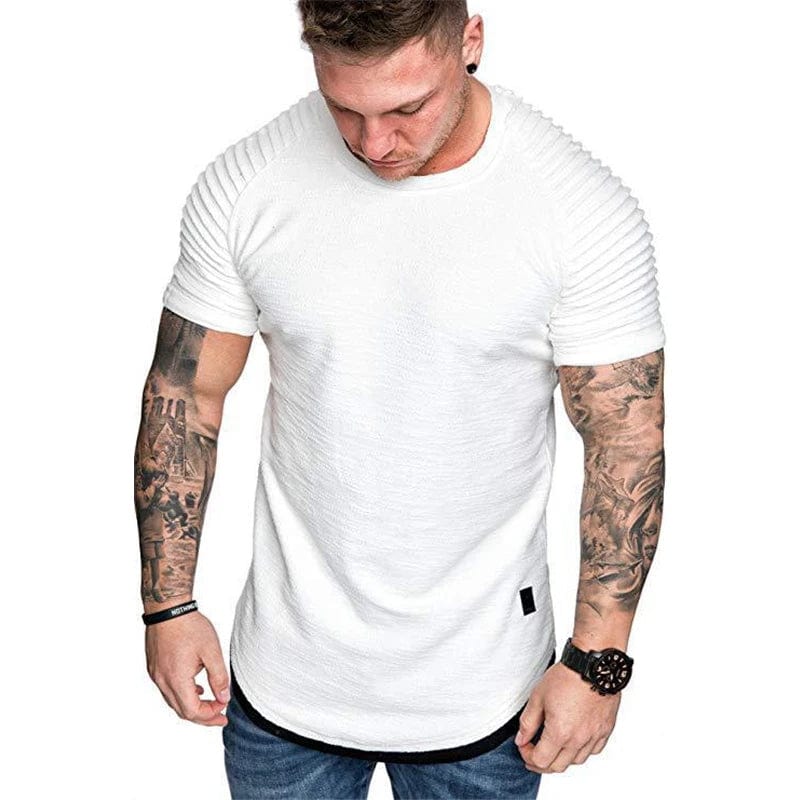 Alpha C Apparel 2024 New Men's Short Sleeve T-shirt men shirt Alpha C Apparel XL / WHITE