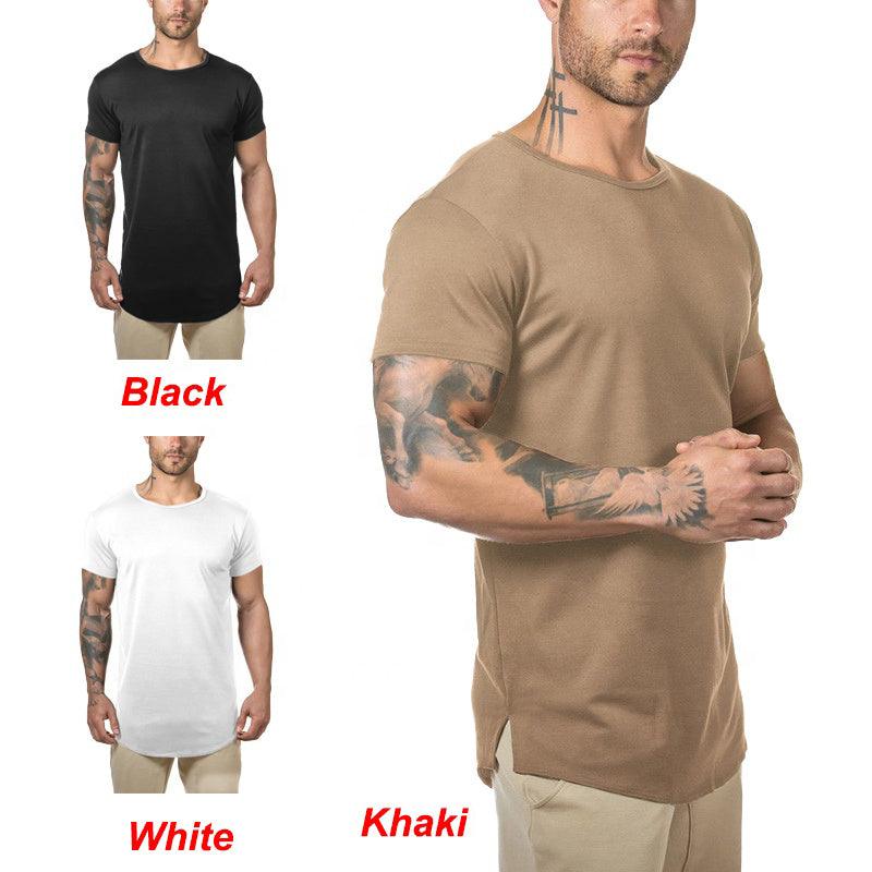 Men Wholesale custom spandex muscle t-shirt men Alpha C Apparel