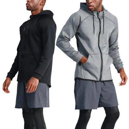 New product custom men's jackets gym  wearing sport training running Hoodie tracksuits jacket Alpha C Apparel