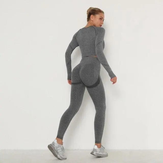 Alpha C Apparel women's Sets Skinny Tracksuit Breathable Suit Alpha C Apparel New Set Dark Grey / M