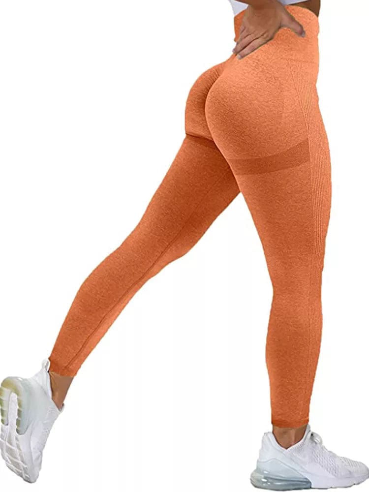 Women Seamless Workout Leggings High Waist Push Up Leggings Ladies Sexy Gym Legging Fashion Black Sports Leggings Alpha C Apparel orang / S