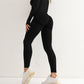 Women Sport Seamless High Waist Elastic Solid Yoga Leggings Alpha C Apparel P6205c03 / XS