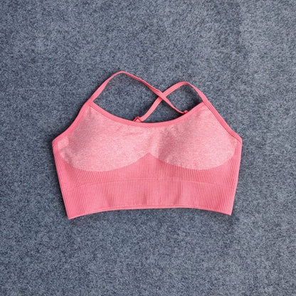 Alpha C Apparel Women Workout Sports Bra High Waist Leggings Alpha C Apparel Pink bra / S