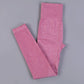 Alpha C Apparel Women 2 Piece Long Sleeve Gym Crop Top High Waist Leggings Alpha C Apparel pink leggings / S