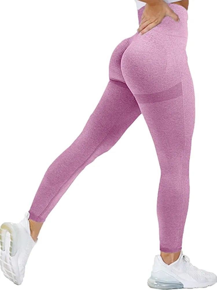 Women Seamless Workout Leggings High Waist Push Up Leggings Ladies Sexy Gym Legging Fashion Black Sports Leggings Alpha C Apparel Pink / S