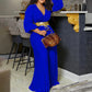 Plus Size Women Jumpsuit Ruffle One Piece Outfit Casual Female Tracksuit Loose Elegant Cloth 2023 Summer Fashion Wide Leg Pants Alpha C Apparel