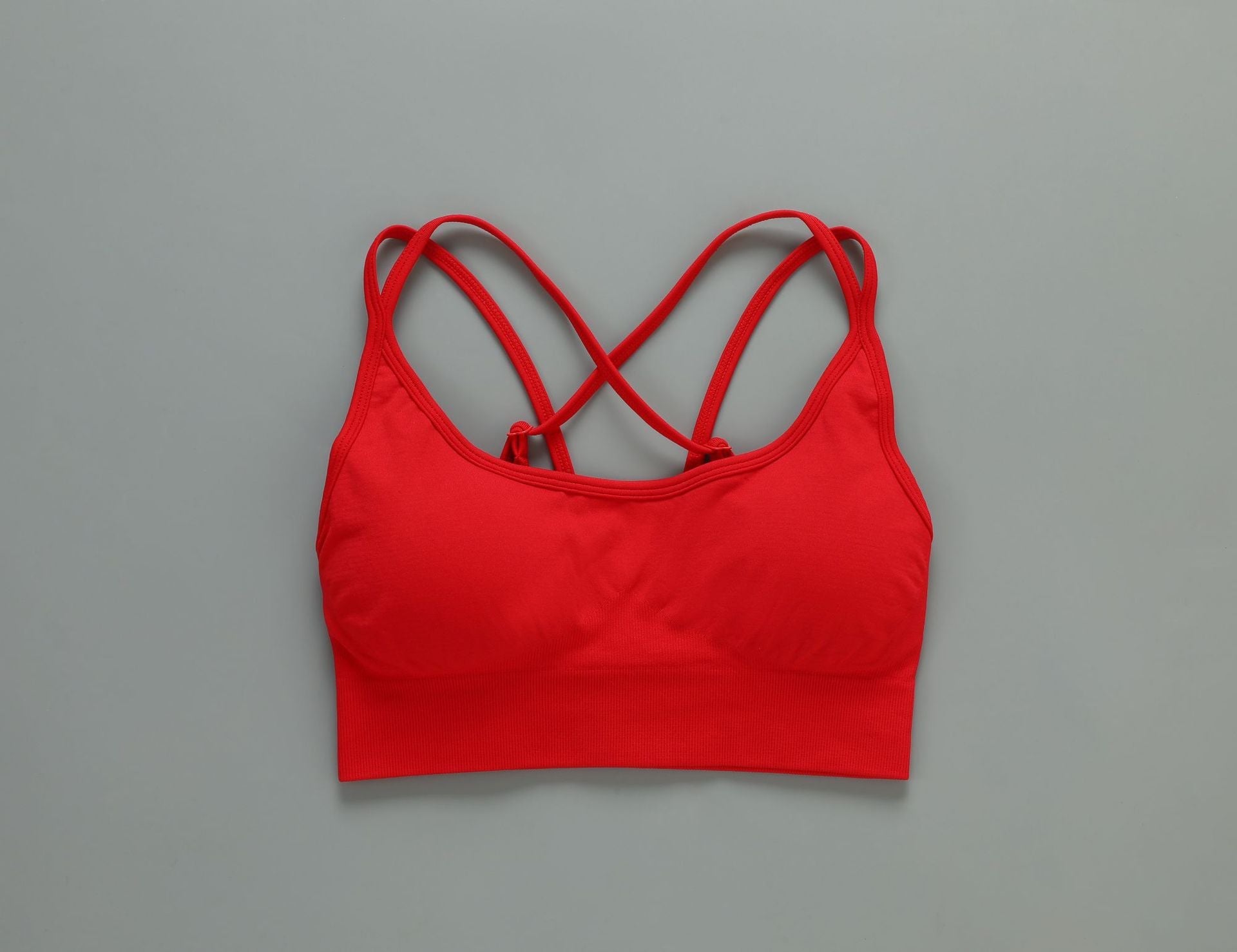 Women Seamless 2 Piece Fitness Gym Yoga Set Alpha C Apparel S / 18 Red