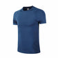 Men Active Athletic Performance Crew Gym T-shirt Alpha C Apparel S / Blue