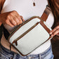 White Adjustable Strap Mini PU Leather Crossbody Bag Shoes & Bags Alpha C Apparel White / ONE SIZE / 100%PU