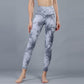 Lu-u Tie Dyed Yoga Pants With Standard Fitness Pants, Elastic Fast Brying Exercise Pants, Slim Running High Waist Hip Lifting Alpha C Apparel star gray / S-2 / China