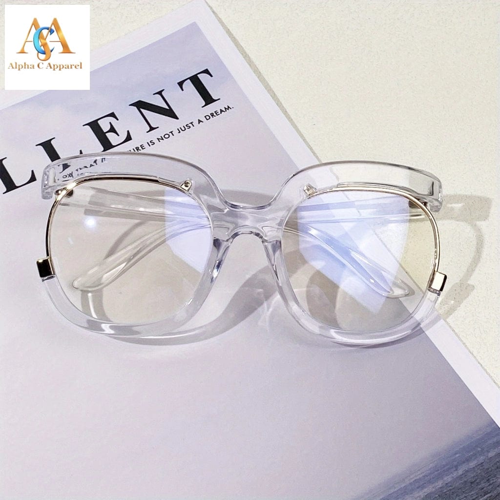Alpha C Apparel Fashionable Clear Lens Glasses for Men & Women - Owl Frame Alpha C Apparel Transparent
