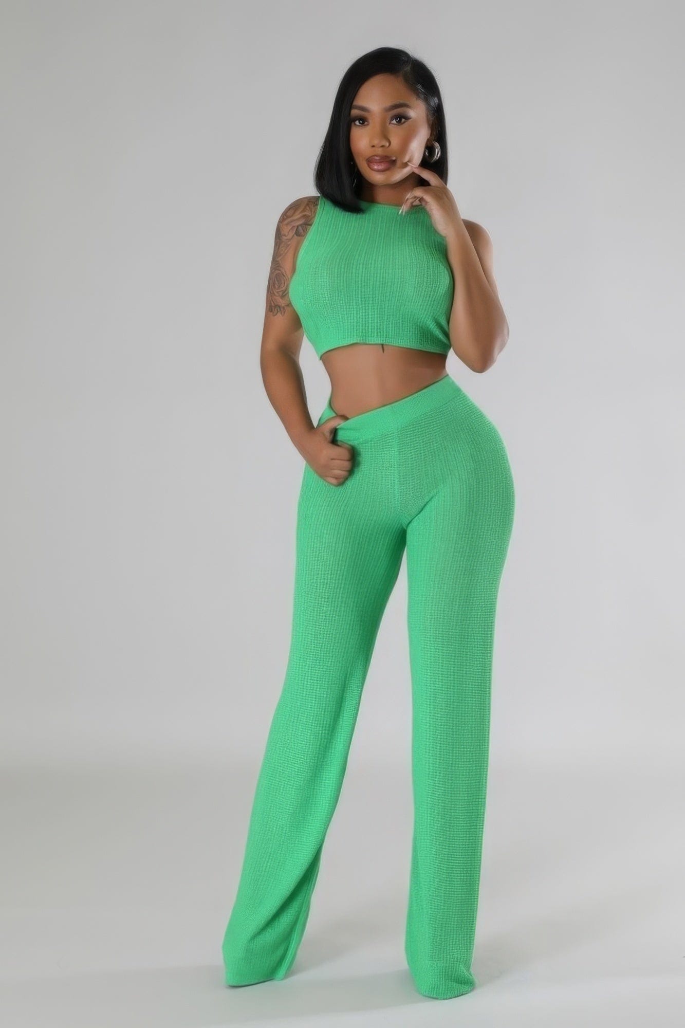 Two Pieces Pant Set Alpha C Apparel