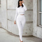 Winter Fitness 2 Two Piece Set Women Lounge wear Long Sleeve Crop Top + Leggings Bodycon Tracksuit Women Outfits Jogging Femme Alpha C Apparel White / XS