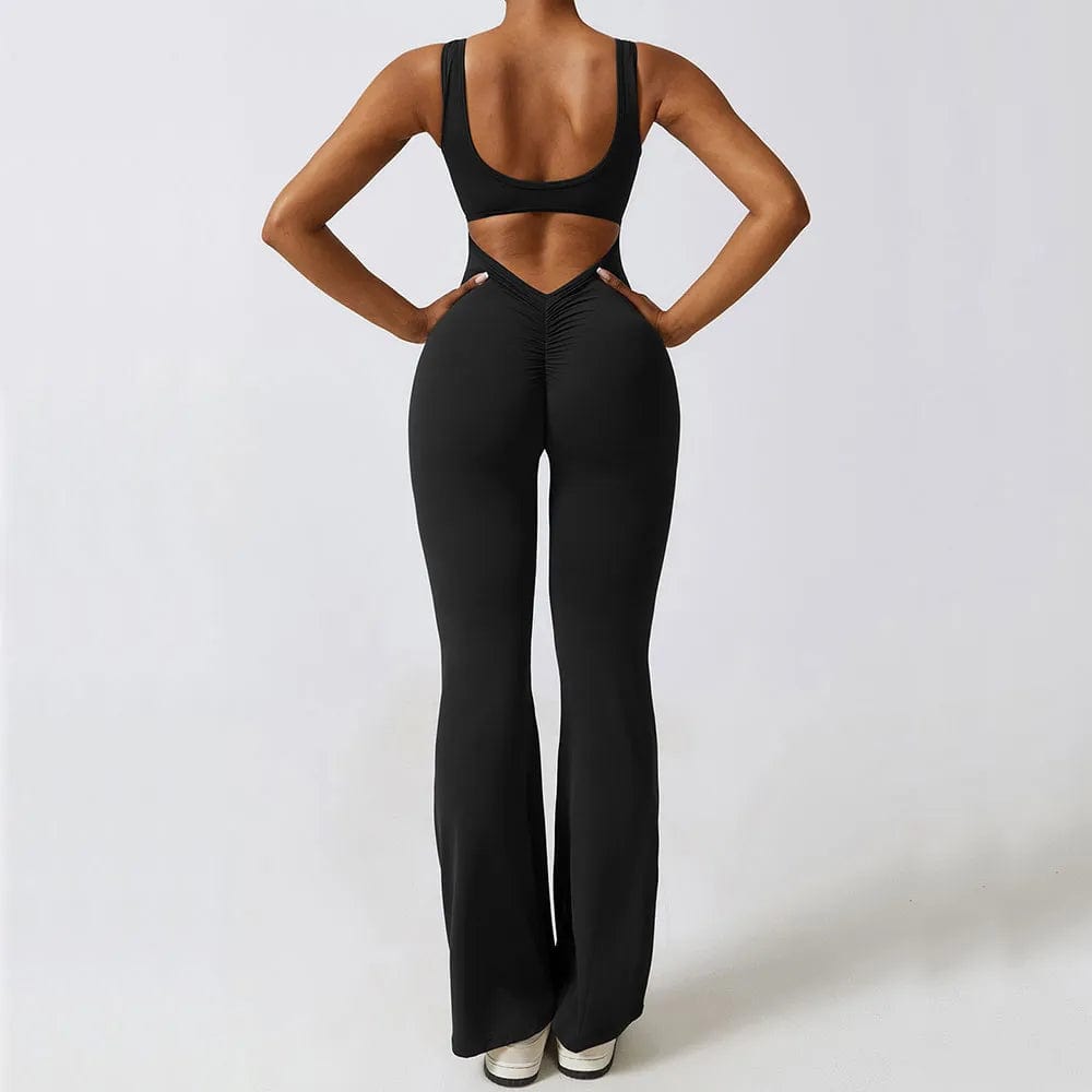 Women Jumpsuits One-Piece Yoga Suit Dance Belly Tightening Fitness Workout Set Stretch Bodysuit Gym Clothes Push Up Sportswear Alpha C Apparel