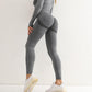 Women Sport Seamless High Waist Elastic Solid Yoga Leggings Alpha C Apparel