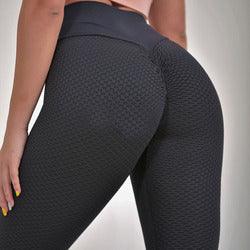 Alpha Women Gym Fitness Scrunch Butt Yoga Leggings Alpha C Apparel XL / Black