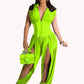 New Solid Color Sleeveless Romper Women Jumpsuits Alpha C Apparel XL / Green