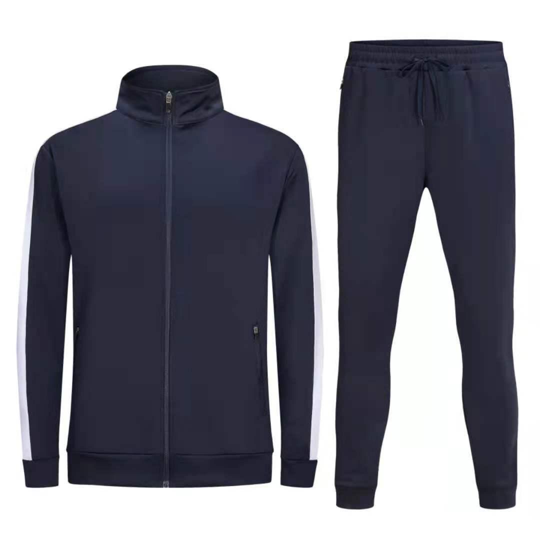 Running Sport Wear Long Sleeve Zipper Slim Fit Tracksuit for men Alpha C Apparel XL / Upper Cyan