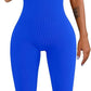 YIOIOIO Women Workout Seamless Jumpsuit Yoga Ribbed Bodycon One Piece Square Neck Leggings Romper. Back to results Amazon Small / 06blue