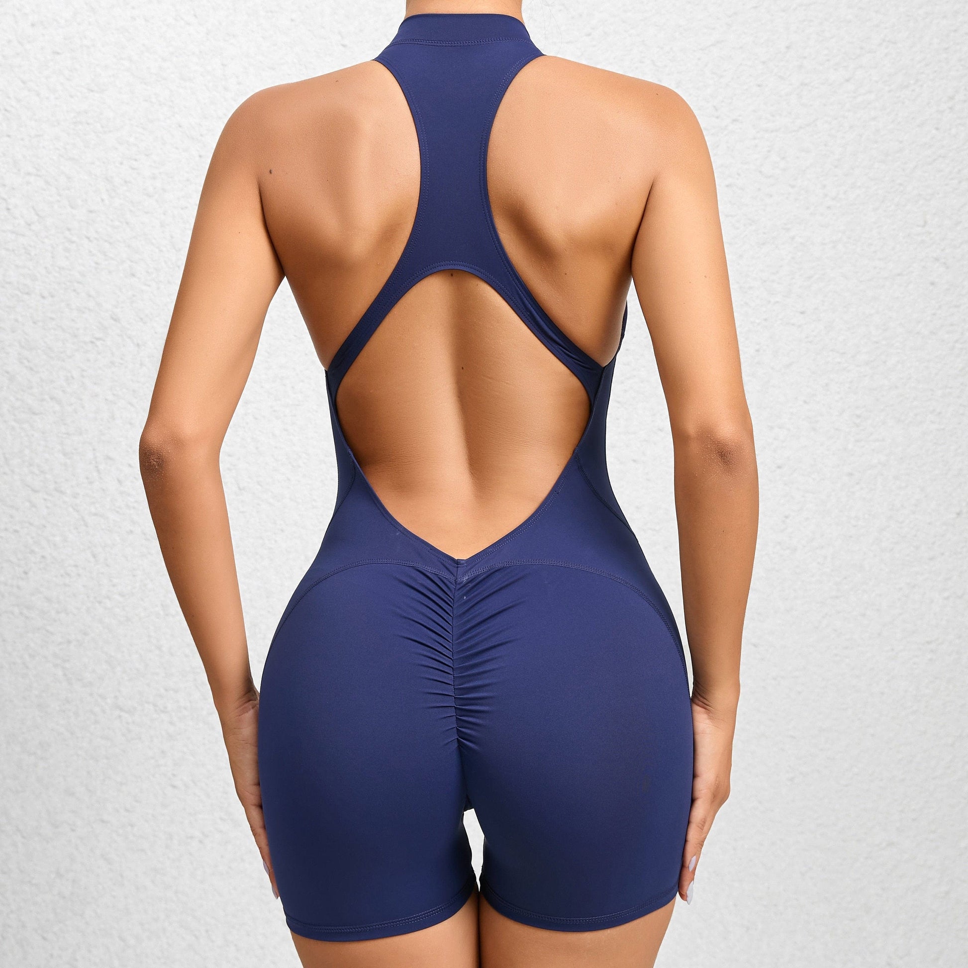 Seamless Women Yoga Backless Jumpsuit Workout Bodysuit Sleeveless Gym Bodycon Sportswear Fitness Yoga Suit One Piece Outfit Amazon