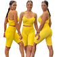 Two Piece Yoga Set Scrunch Butt Legging and Sports Bra Yellow Women Amazon