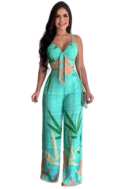 SEXY SUMMER TWO PIECE PANT SET By Claude MINT / S