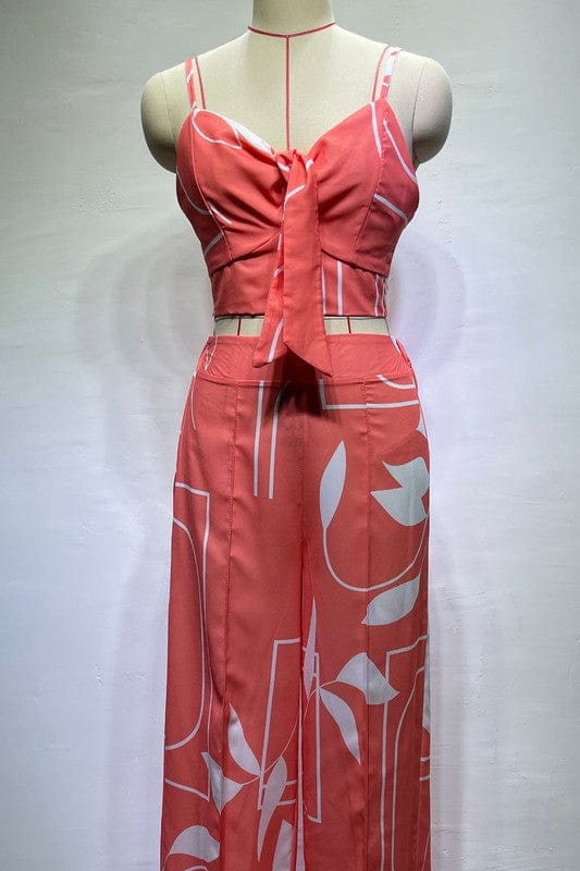 SEXY SUMMER TWO PIECE PANT SET By Claude