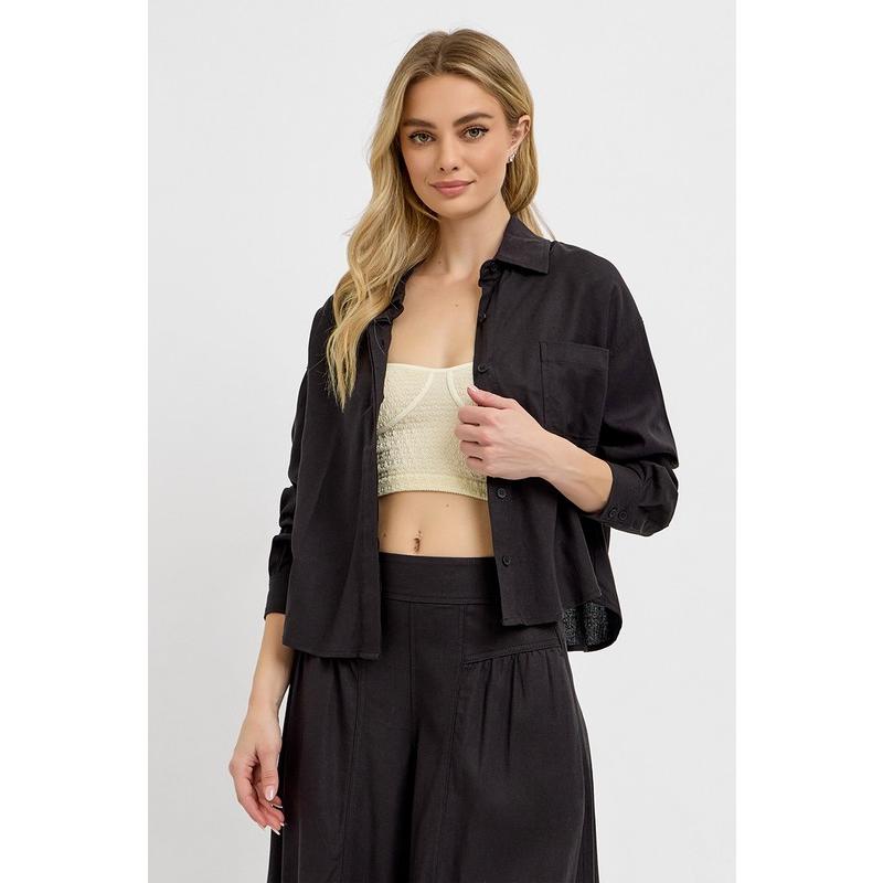 RISEN Button Down Long Sleeve Shirt