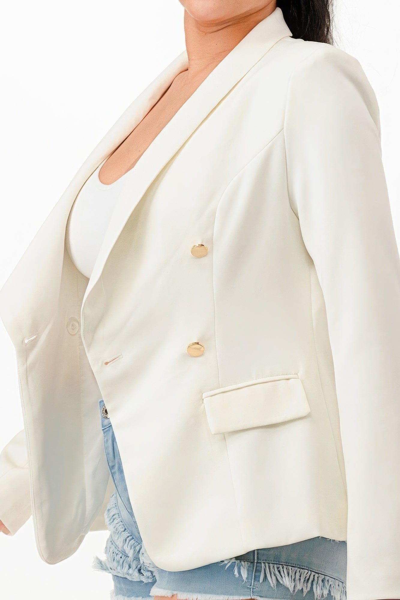 Double Breasted Blazer Jacket CCWHOLESALECLOTHING