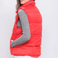 Zip Up Button Puffer Vest With Waist Toggles CCWHOLESALECLOTHING