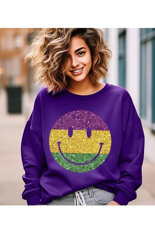 UNISEX FLEECE SWEATSHIRT Color Bear PURPLE / S