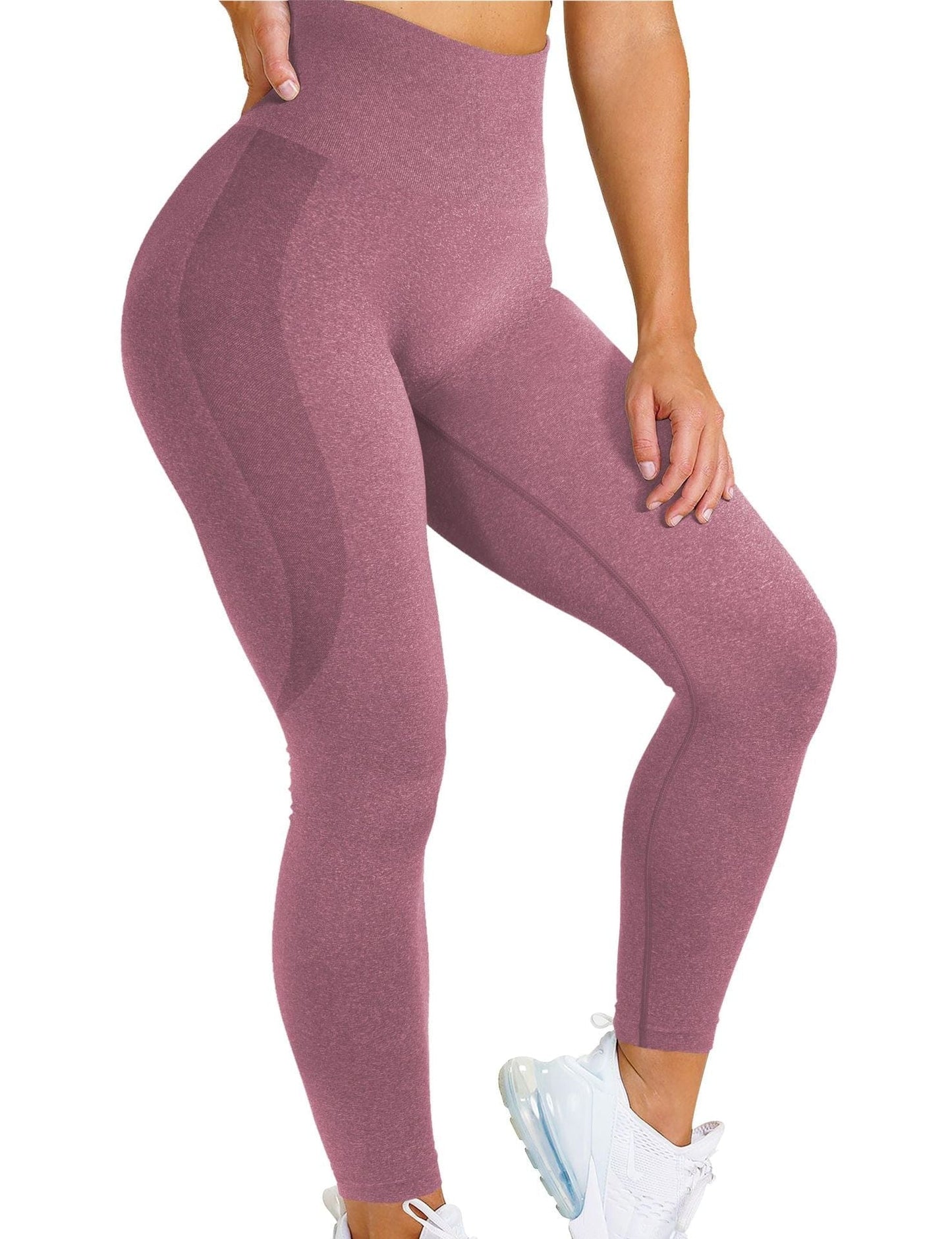 Women Hot Style Snowflake Smiley Pants Jacquard Seamless Yoga Pants Fitness Cropped Pants Yoga leggings dsers pink / XS