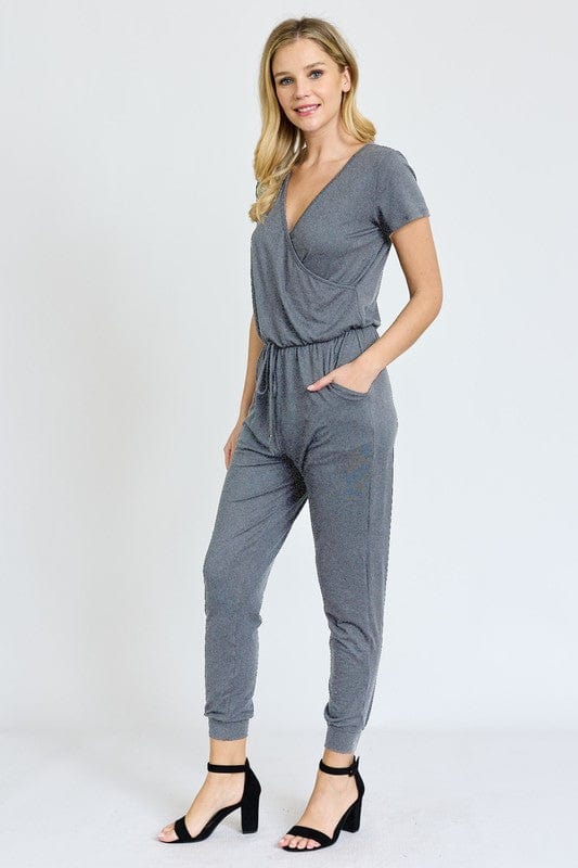 Short Sleeve Jogger Jumpsuit Casual EG fashion