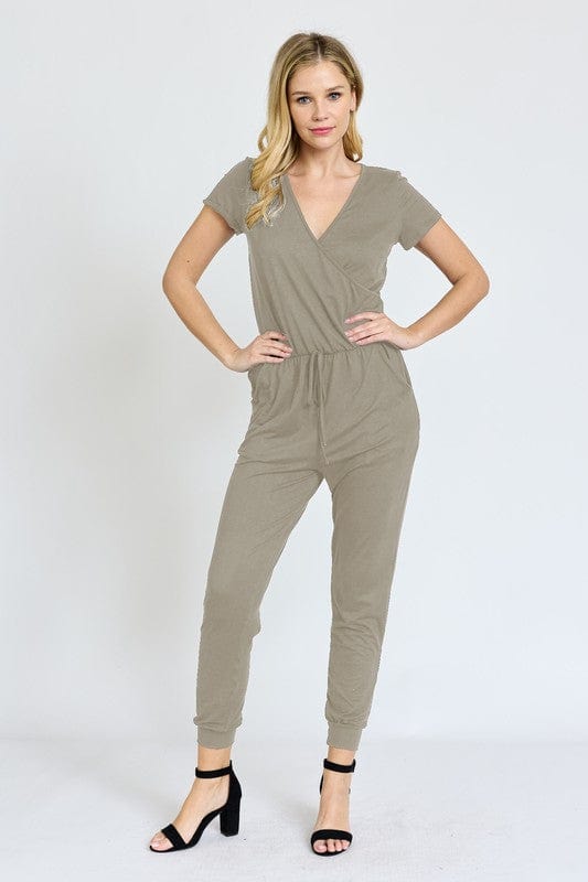 Short Sleeve Jogger Jumpsuit Casual EG fashion