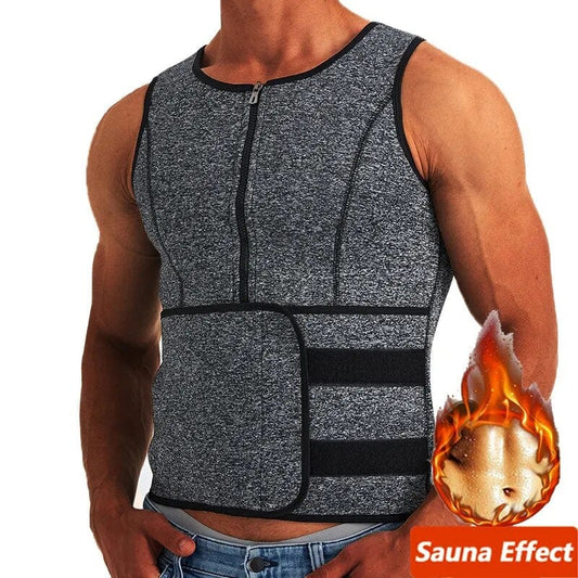 Men Body Shaper Waist Trainer Sauna Suit Sweat Vest Slimming Underwear Weight Loss Shirt Fat Burner Workout Tank Tops Shapewear FreeDropship