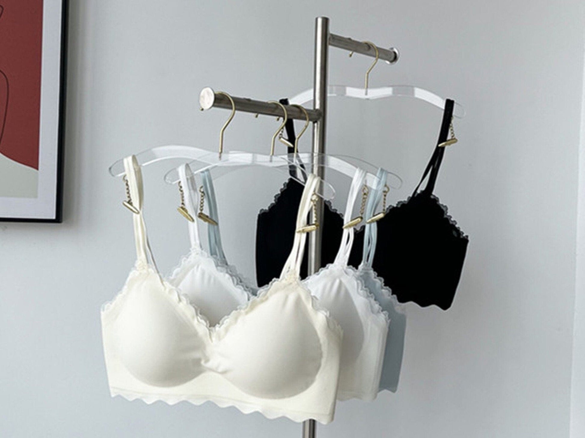 Alpha C Seamless Smooth Wireless lingerie Comfort Thin Padded Support Bralette Push up bra for small breast bra LingerieSetArt