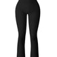 New Autumn And Winter Waist Casual Flare Sweat Pants Women Sexy Fitness Yoga Pants Shop1103057976 Store Black / S