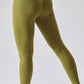 Slim Fit Wide Waistband Long Sports Leggings Active Wear Trendsi Chartreuse / S