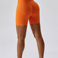 Wide Waistband Slim Fit Sports Shorts Active Wear Trendsi